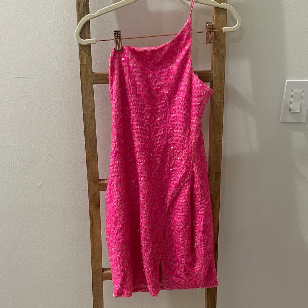 Crystal Doll Vibrant Pink Dress